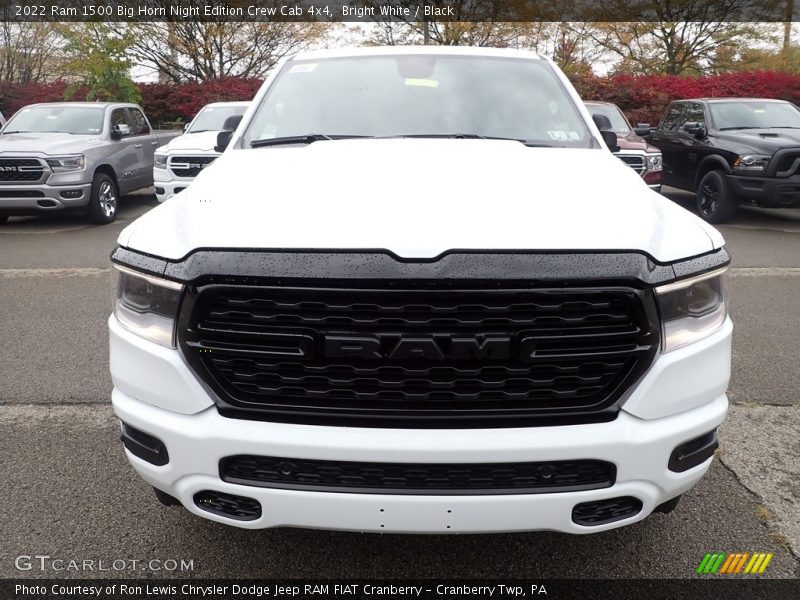 Bright White / Black 2022 Ram 1500 Big Horn Night Edition Crew Cab 4x4