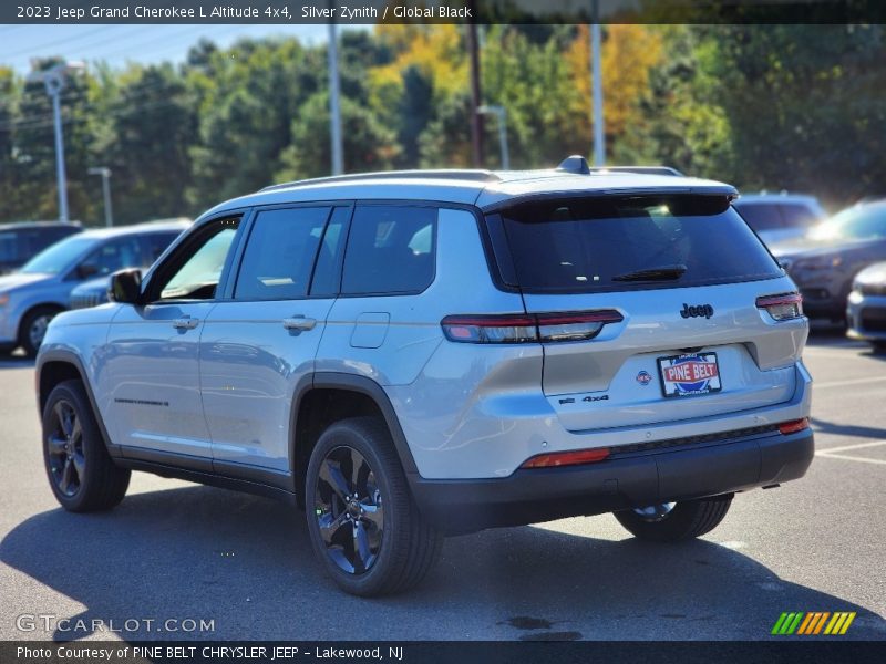 Silver Zynith / Global Black 2023 Jeep Grand Cherokee L Altitude 4x4