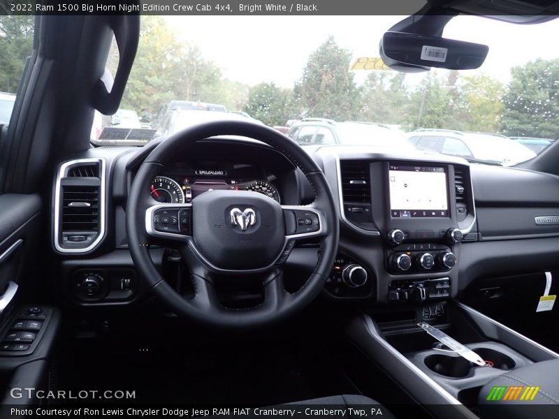 Bright White / Black 2022 Ram 1500 Big Horn Night Edition Crew Cab 4x4