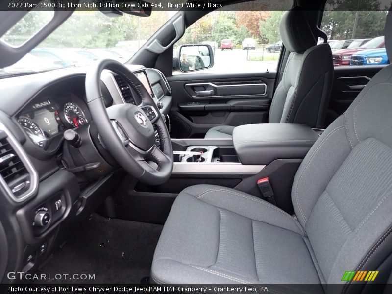Bright White / Black 2022 Ram 1500 Big Horn Night Edition Crew Cab 4x4