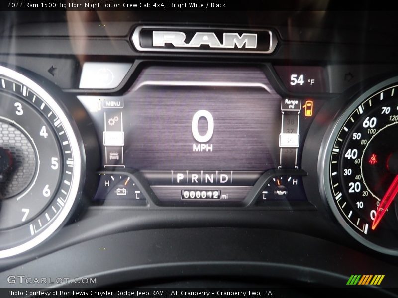 Bright White / Black 2022 Ram 1500 Big Horn Night Edition Crew Cab 4x4