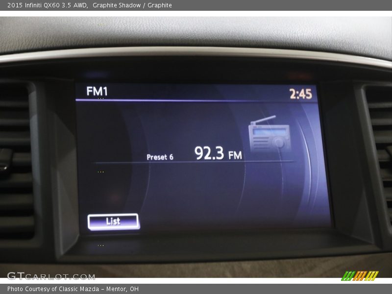 Graphite Shadow / Graphite 2015 Infiniti QX60 3.5 AWD