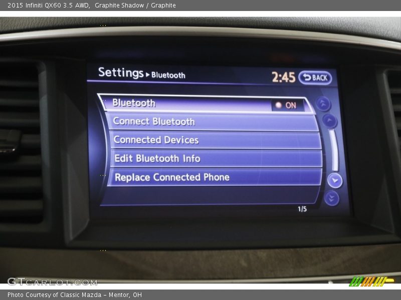 Graphite Shadow / Graphite 2015 Infiniti QX60 3.5 AWD