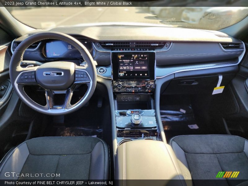 Bright White / Global Black 2023 Jeep Grand Cherokee L Altitude 4x4