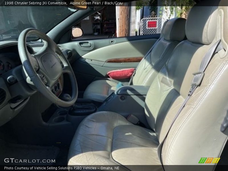 Alpine Green Pearl / Black/Gray 1998 Chrysler Sebring JXi Convertible