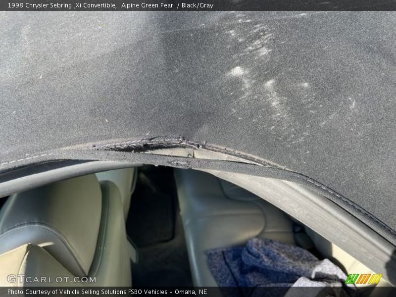 Alpine Green Pearl / Black/Gray 1998 Chrysler Sebring JXi Convertible
