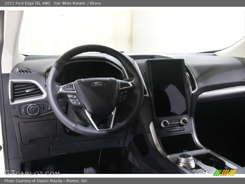 Star White Metallic / Ebony 2022 Ford Edge SEL AWD