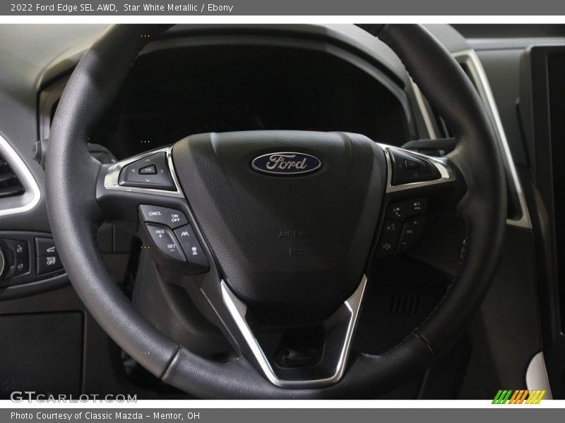 Star White Metallic / Ebony 2022 Ford Edge SEL AWD