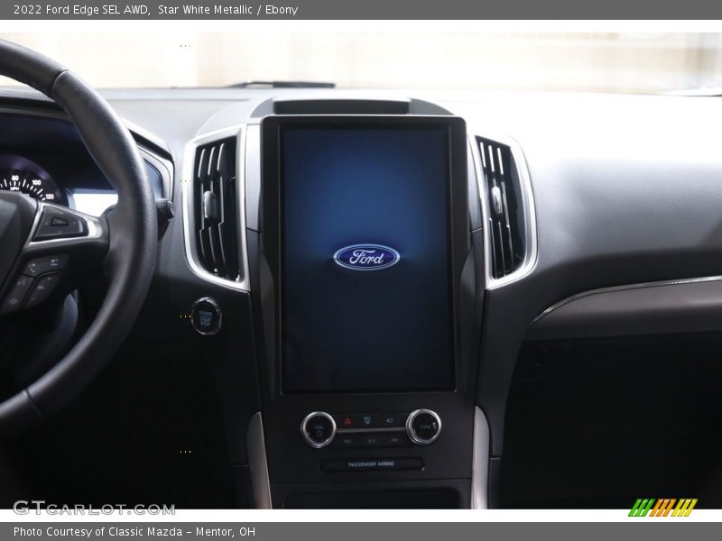 Star White Metallic / Ebony 2022 Ford Edge SEL AWD