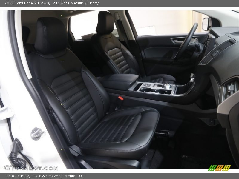 Star White Metallic / Ebony 2022 Ford Edge SEL AWD