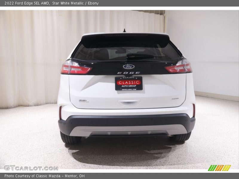 Star White Metallic / Ebony 2022 Ford Edge SEL AWD