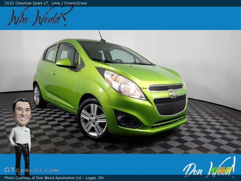 Lime / Green/Green 2015 Chevrolet Spark LT