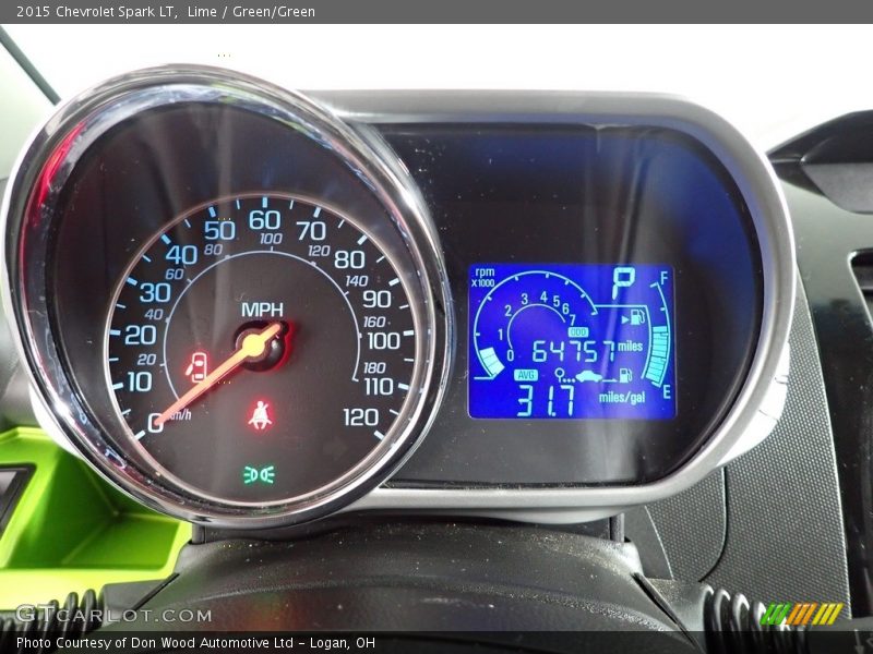 Lime / Green/Green 2015 Chevrolet Spark LT