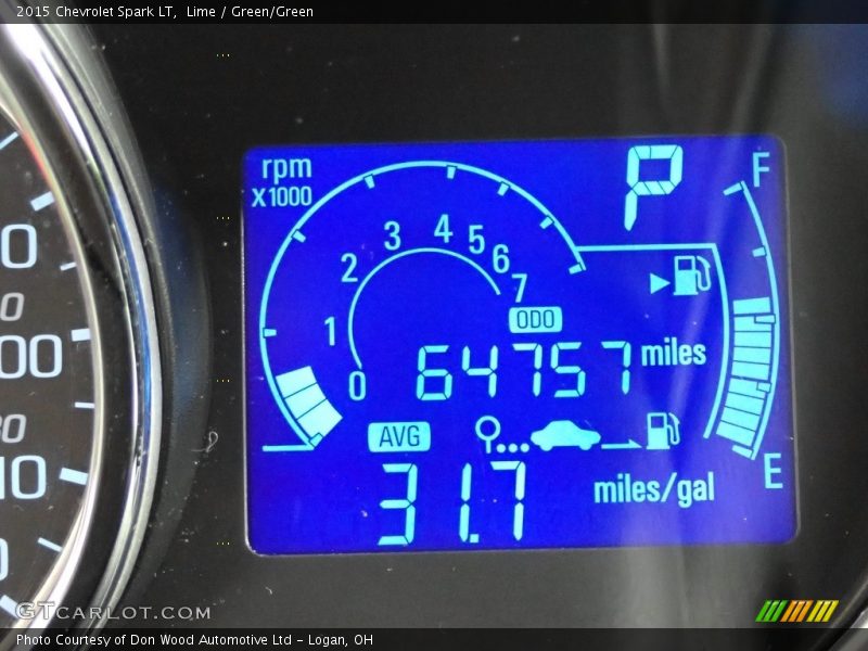 Lime / Green/Green 2015 Chevrolet Spark LT