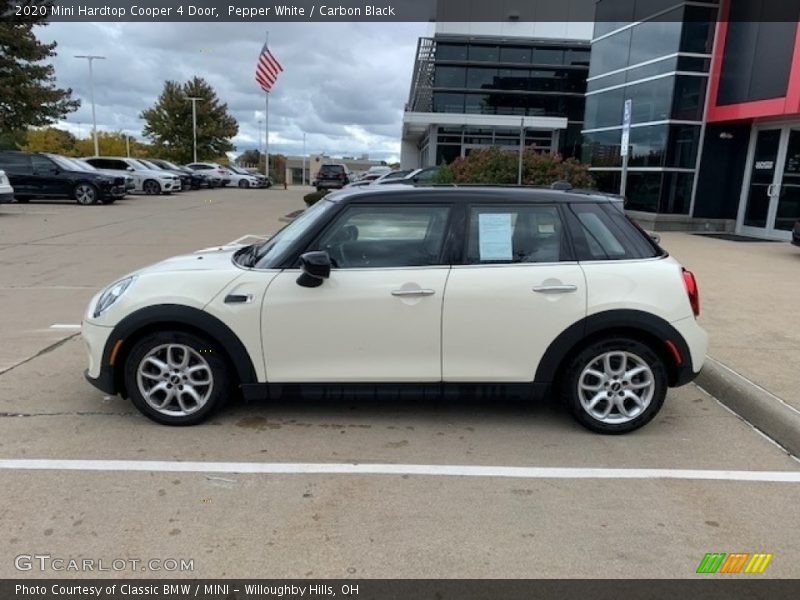 Pepper White / Carbon Black 2020 Mini Hardtop Cooper 4 Door