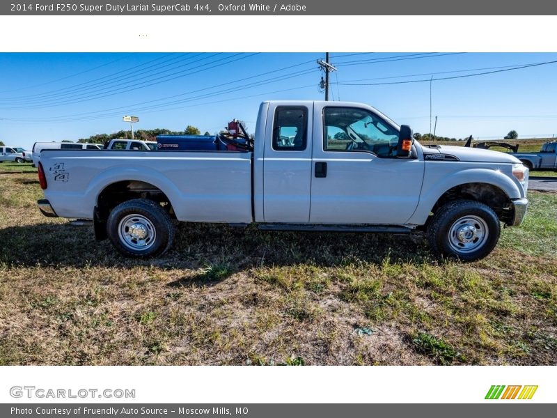 Oxford White / Adobe 2014 Ford F250 Super Duty Lariat SuperCab 4x4