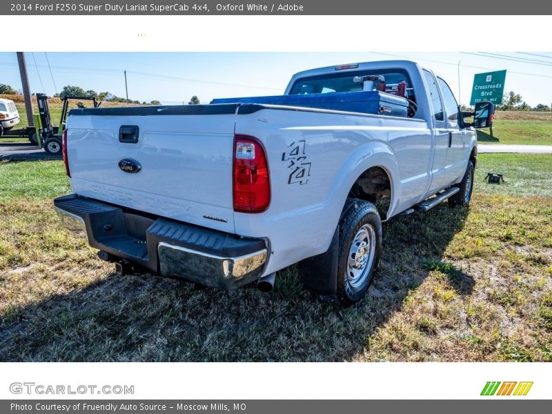 Oxford White / Adobe 2014 Ford F250 Super Duty Lariat SuperCab 4x4