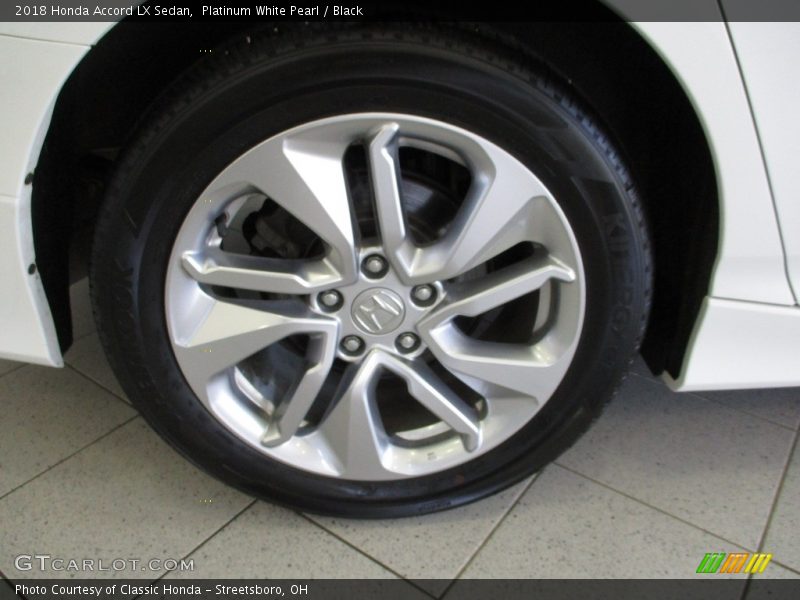 Platinum White Pearl / Black 2018 Honda Accord LX Sedan