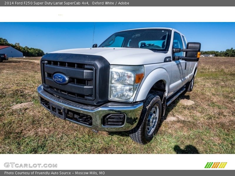 Oxford White / Adobe 2014 Ford F250 Super Duty Lariat SuperCab 4x4