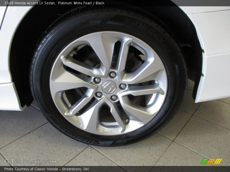 Platinum White Pearl / Black 2018 Honda Accord LX Sedan
