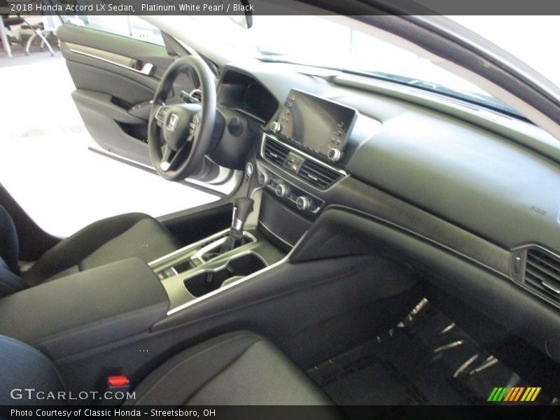 Platinum White Pearl / Black 2018 Honda Accord LX Sedan