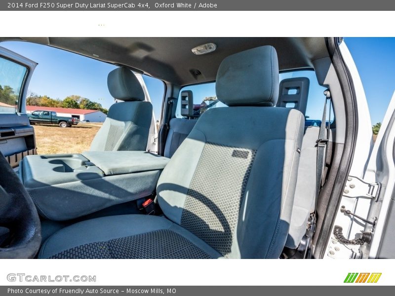 Oxford White / Adobe 2014 Ford F250 Super Duty Lariat SuperCab 4x4