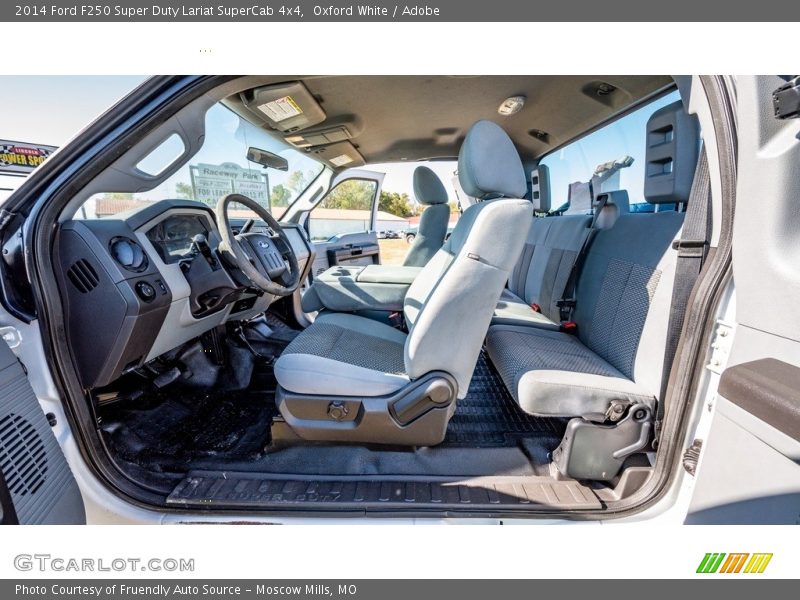 Oxford White / Adobe 2014 Ford F250 Super Duty Lariat SuperCab 4x4