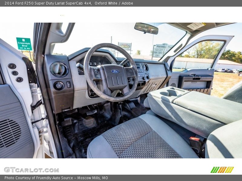 Oxford White / Adobe 2014 Ford F250 Super Duty Lariat SuperCab 4x4