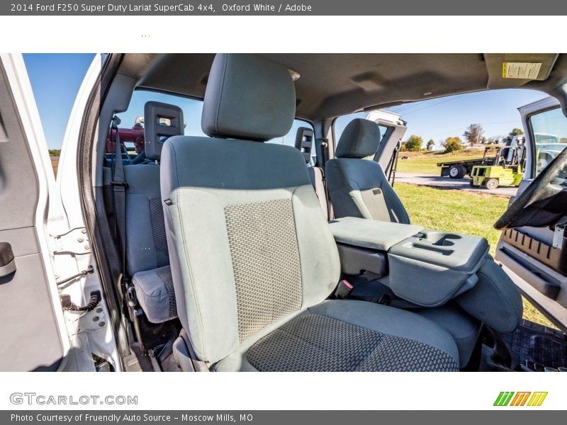 Oxford White / Adobe 2014 Ford F250 Super Duty Lariat SuperCab 4x4