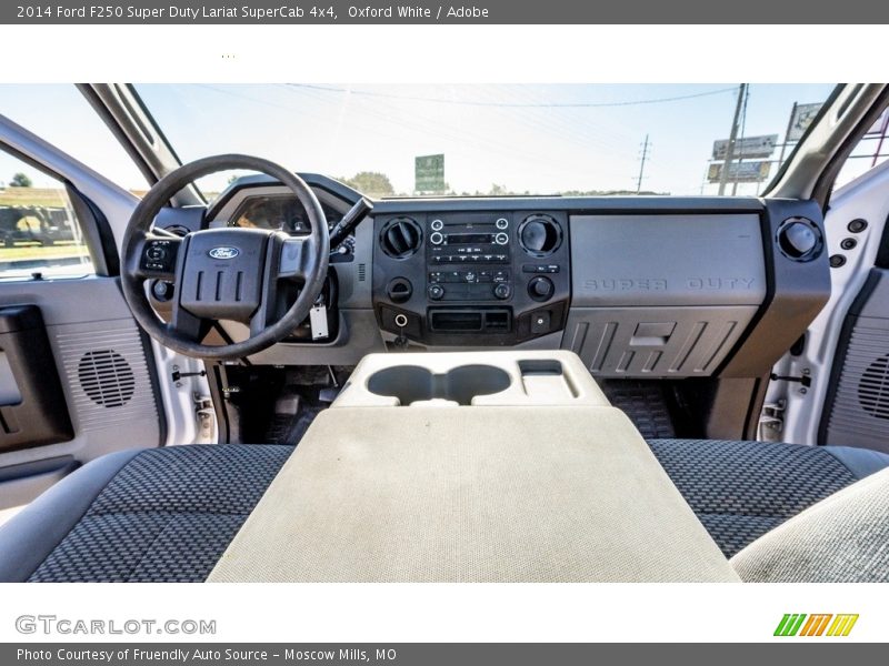 Oxford White / Adobe 2014 Ford F250 Super Duty Lariat SuperCab 4x4