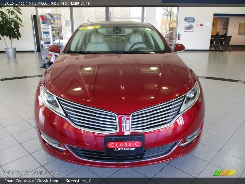 Ruby Red / Light Dune 2015 Lincoln MKZ AWD