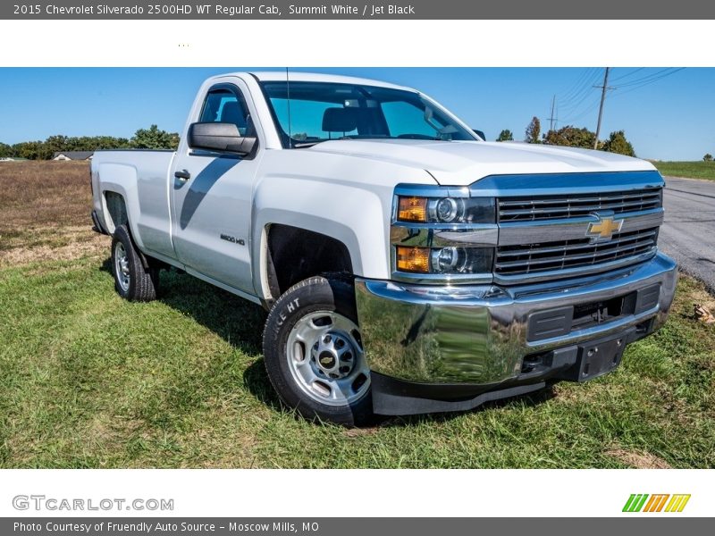 Summit White / Jet Black 2015 Chevrolet Silverado 2500HD WT Regular Cab