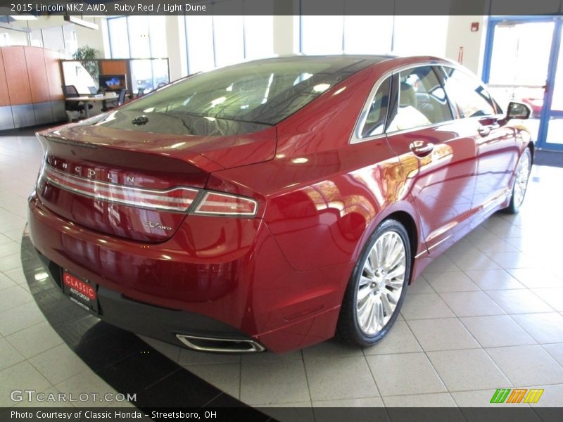 Ruby Red / Light Dune 2015 Lincoln MKZ AWD