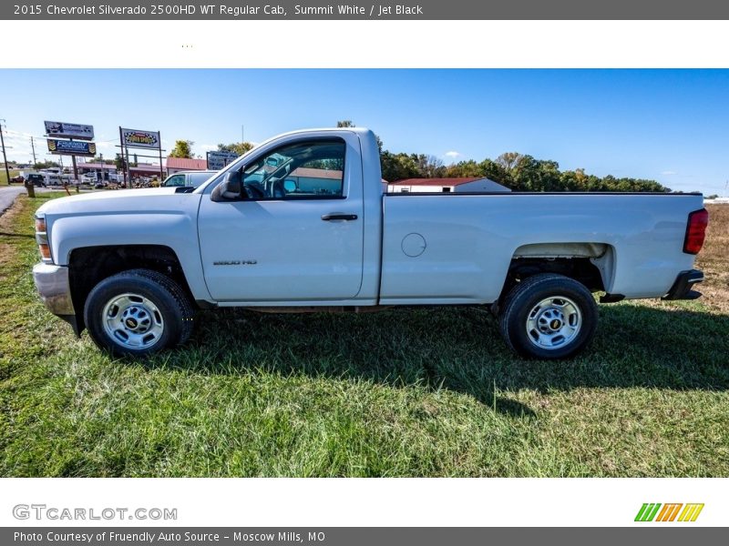 Summit White / Jet Black 2015 Chevrolet Silverado 2500HD WT Regular Cab