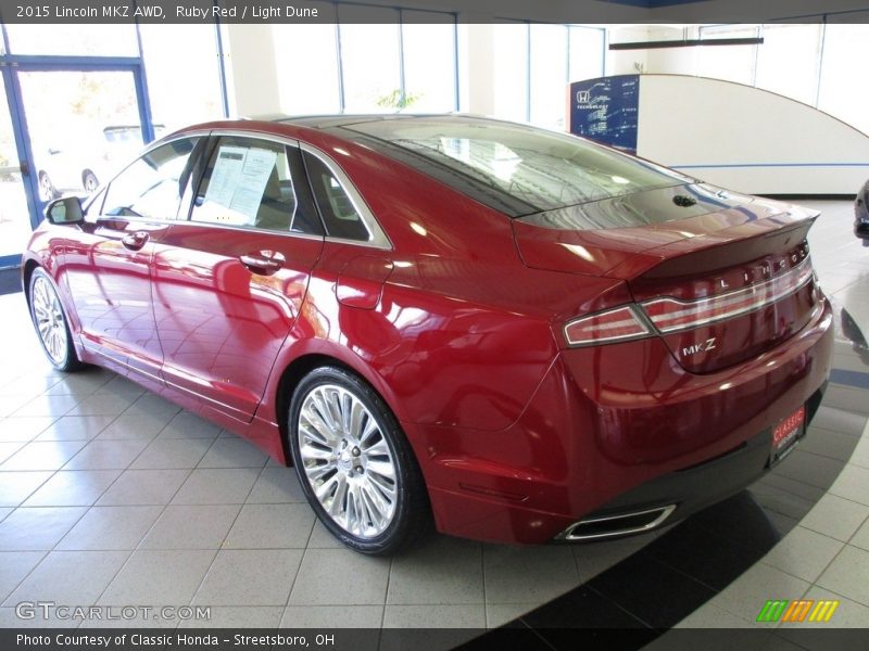 Ruby Red / Light Dune 2015 Lincoln MKZ AWD