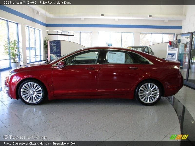 Ruby Red / Light Dune 2015 Lincoln MKZ AWD