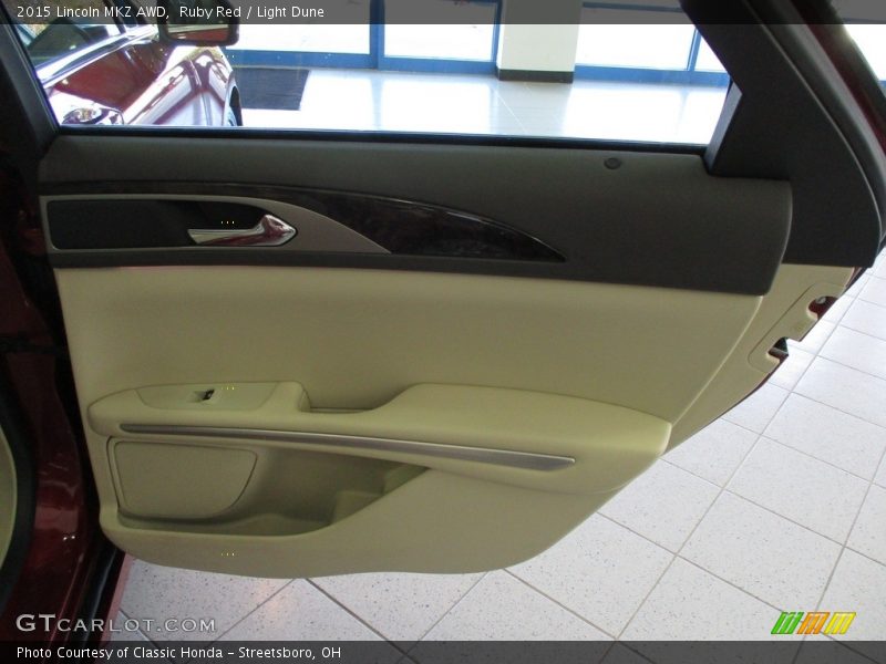 Ruby Red / Light Dune 2015 Lincoln MKZ AWD