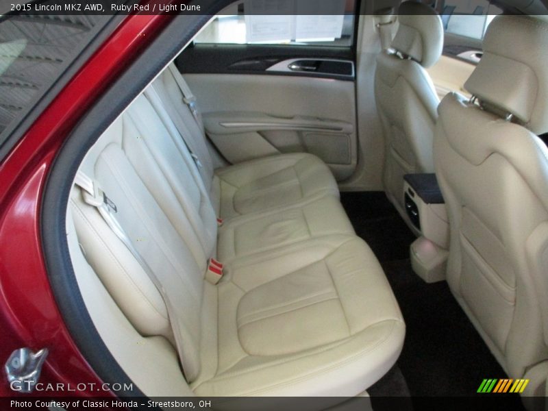 Rear Seat of 2015 MKZ AWD