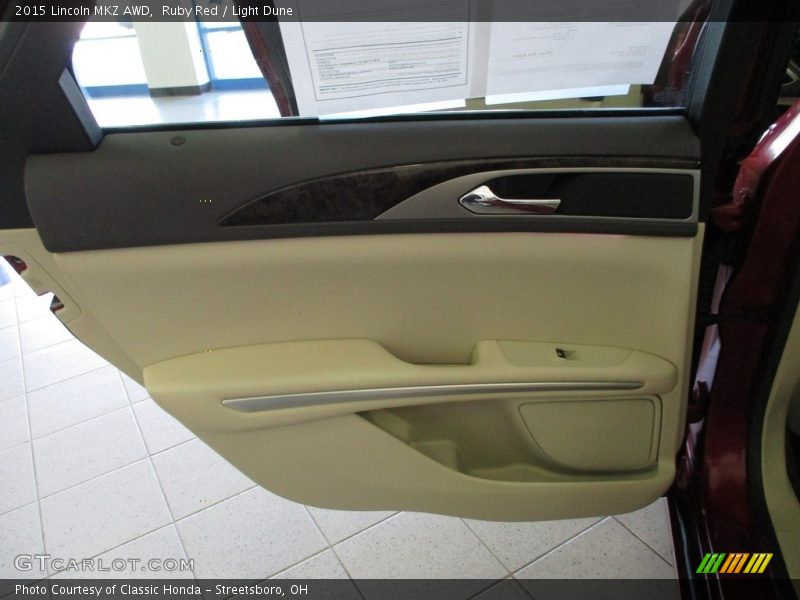Ruby Red / Light Dune 2015 Lincoln MKZ AWD