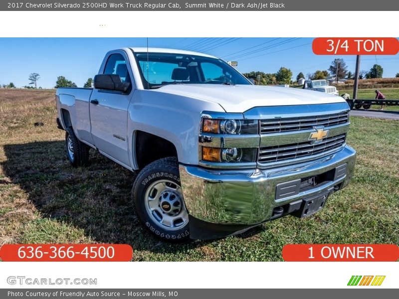 Summit White / Dark Ash/Jet Black 2017 Chevrolet Silverado 2500HD Work Truck Regular Cab