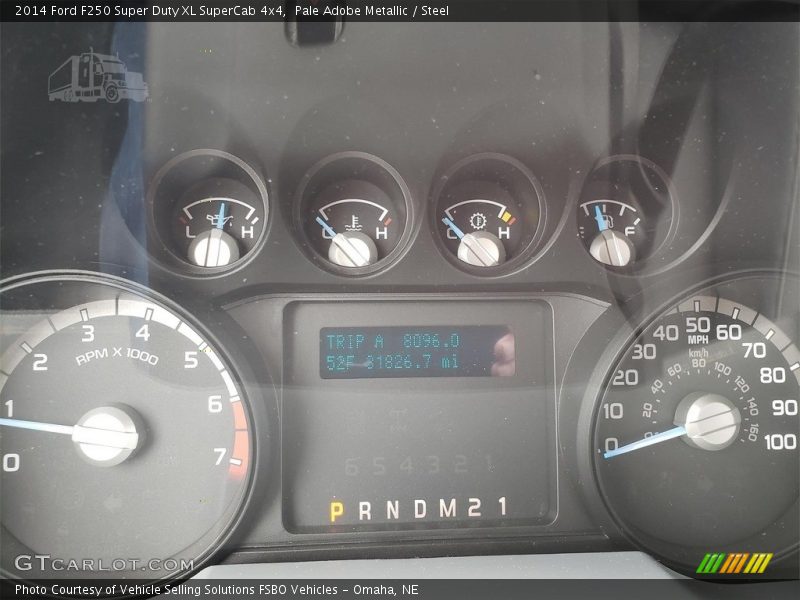 Pale Adobe Metallic / Steel 2014 Ford F250 Super Duty XL SuperCab 4x4