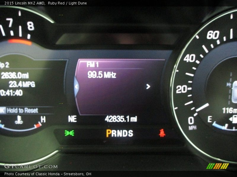 Ruby Red / Light Dune 2015 Lincoln MKZ AWD