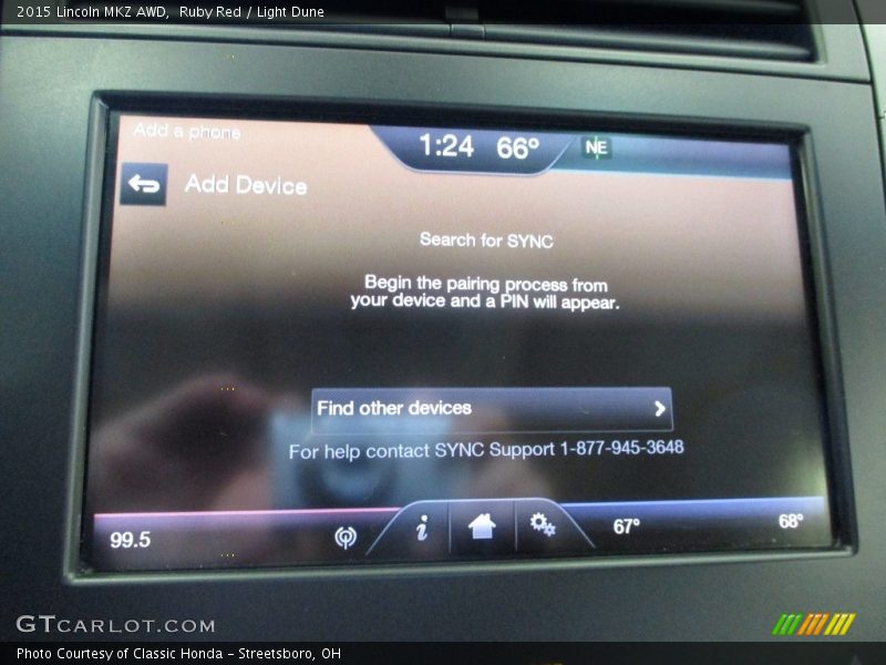 Ruby Red / Light Dune 2015 Lincoln MKZ AWD