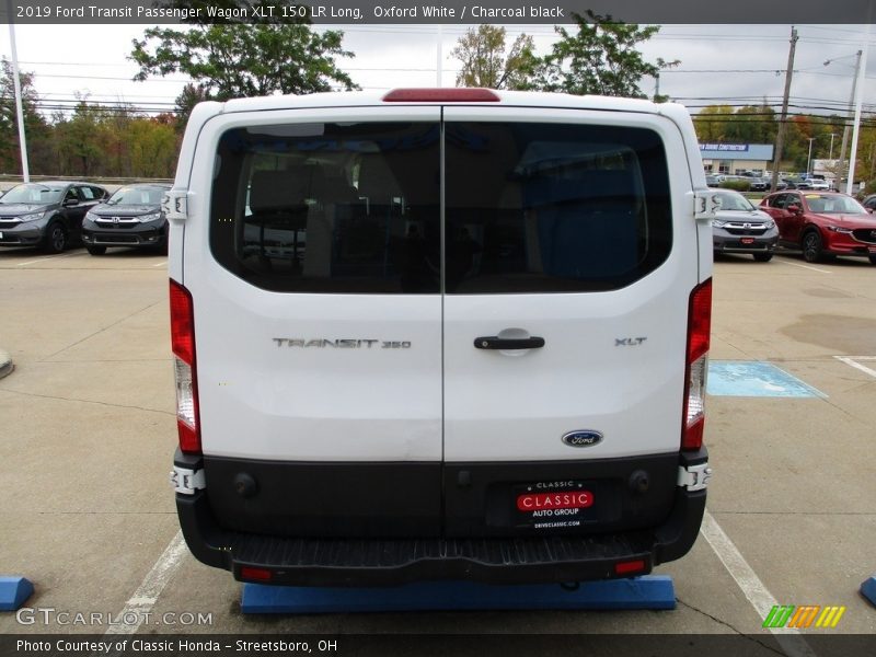 Oxford White / Charcoal black 2019 Ford Transit Passenger Wagon XLT 150 LR Long