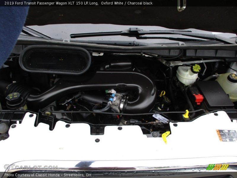 Oxford White / Charcoal black 2019 Ford Transit Passenger Wagon XLT 150 LR Long