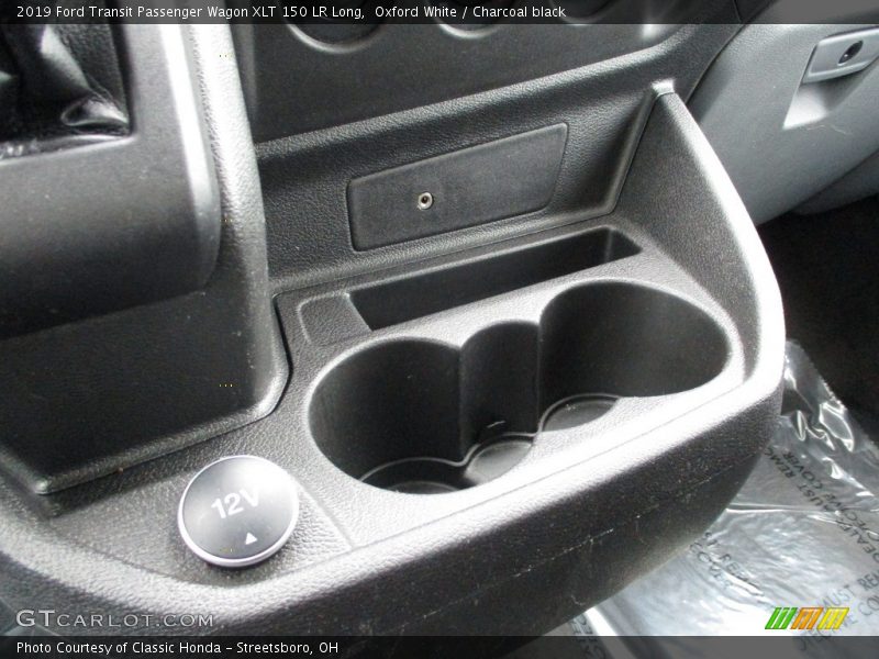 Oxford White / Charcoal black 2019 Ford Transit Passenger Wagon XLT 150 LR Long