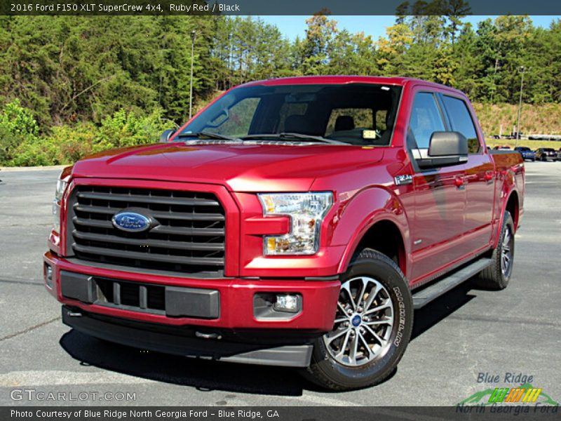 Ruby Red / Black 2016 Ford F150 XLT SuperCrew 4x4