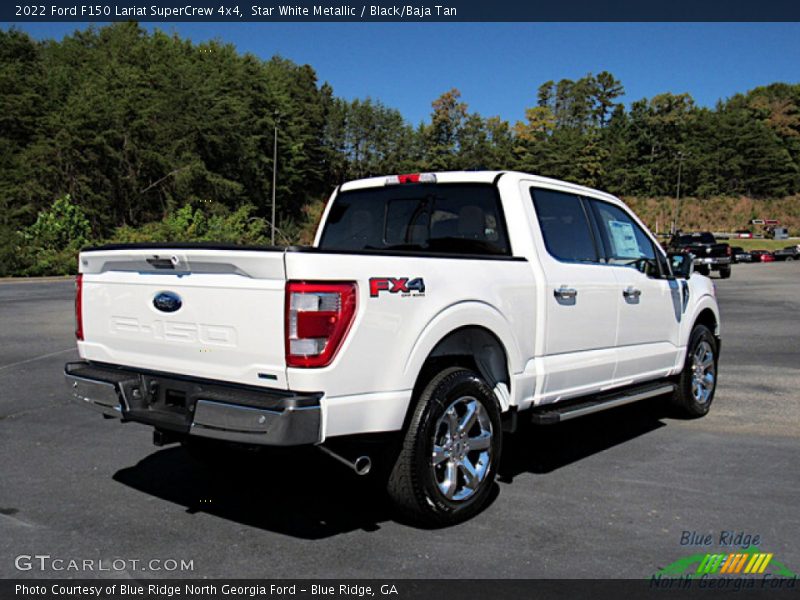 Star White Metallic / Black/Baja Tan 2022 Ford F150 Lariat SuperCrew 4x4