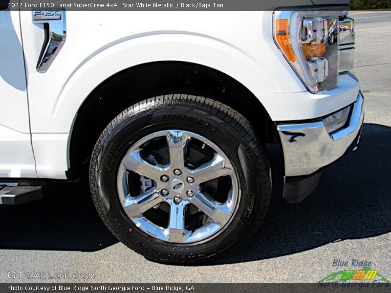 Star White Metallic / Black/Baja Tan 2022 Ford F150 Lariat SuperCrew 4x4