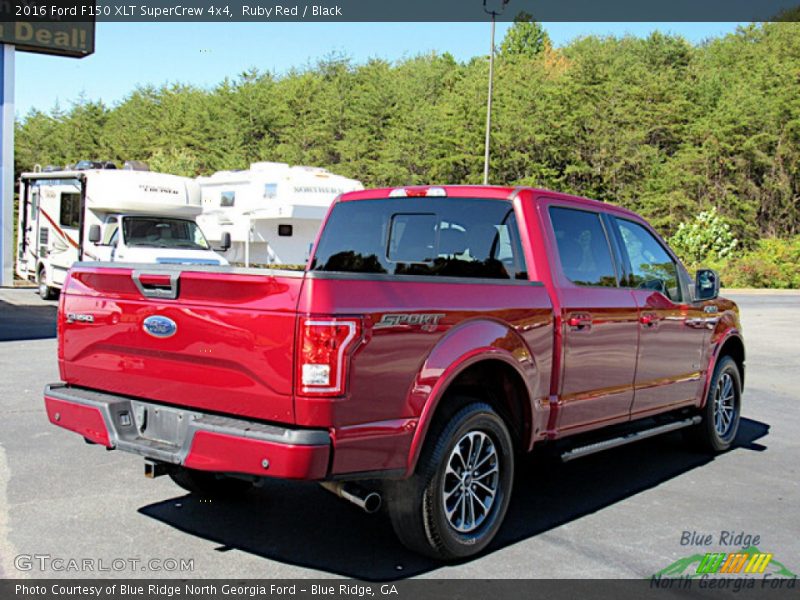 Ruby Red / Black 2016 Ford F150 XLT SuperCrew 4x4